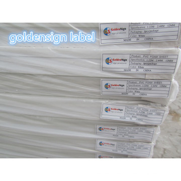 Fabricante profesional del PVC de Width1.22m * Length2.44m para los muebles